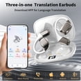thumbnail image 7 of AI Translation Earbuds Real Time, 144 Languages Translator Earbuds with App, 3-in-1 Bluetooth Language Translator Headphones for iOS & Android, for Travel, Business Meetings & Language Learning, 7 of 7