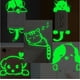thumbnail image 2 of Pegatinas de pared luminosas creativas, pegatinas para interruptores, pegatinas fluorescentes decorativas extraíbles para baño y dormitorio, 2 of 6