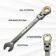 thumbnail image 2 of Llave combinada de trinquete con cabezal flexible WORKPRO 13 mm, 2 of 7