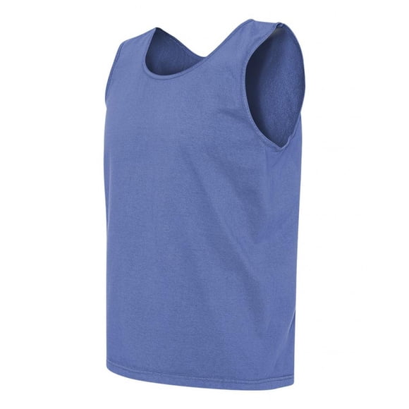 Colores de confort - Top sin mangas teñidas de pigmento - Flo Azul - 3X-Large Comfort Colors Camiseta sin mangas