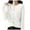 White, variant on Women Long Sleeve Snaps Button Down V Neck Cute Knit Sweater Cardigan(Beige,One Size)