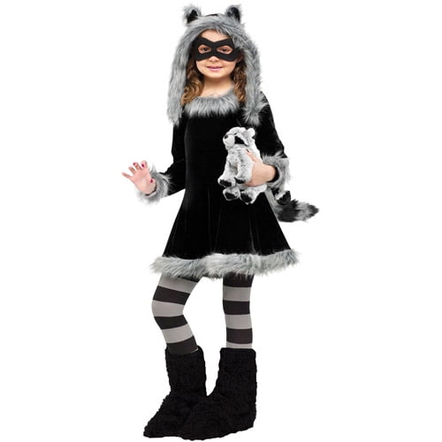 Fun World Sweet Raccoon Teen Costume Junior 0//9 Multi