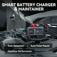 thumbnail image 4 of JC400 9-in-1 Battery Charger and Jump Starter, 2500A 6V/12V Portable Jump Box for Car（8.5L Gas/6.5L Diesel）750mA/1A/2A Automotive Battery Maintainer, Trickle Charger and Desulfator, 4 of 11