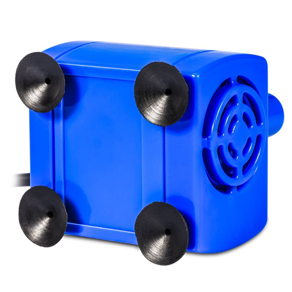 opvise Pet Cat Silent Submersible Electric Drinking Fountain Water Pump Replacement Blue