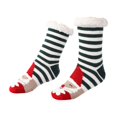 thumbnail image 4 of QASIEATN Socks for Elegant Women Fashion Christmas Fuzzy Slipper Socks with Grips Cozy Holiday Indoor Socks for Women(One Size) Winter Accessories Black, 4 of 9