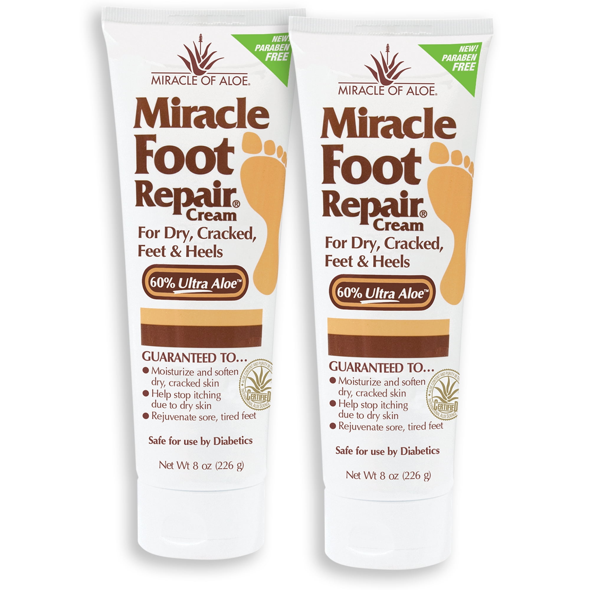 Miracle Foot Repair Cream (2) 8 oz.