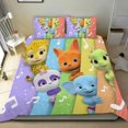 thumbnail image 1 of Fiesta de Palabras Conjunto de sábanas temático, trío de piezas, cómodo y amigable con la piel, diseño único, regalo de decoración para el hogar para familiares, amigos y fans,140cm *210cm, 1 of 6