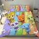 thumbnail image 1 of Fiesta de Palabras Conjunto de sábanas temático, trío de piezas, cómodo y amigable con la piel, diseño único, regalo de decoración para el hogar para familiares, amigos y fans,173cm *218cm, 1 of 6