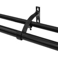 thumbnail image 4 of Lumi 36 in. - 72 in. Telescoping 1 in. Double Curtin Rod Kit in Black with Crystal Square Finials, 4 of 5