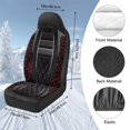 thumbnail image 7 of Uorisanigo Universal Car Seat Covers Washable Faux Leather Print Highback Bucket Seat Covers - Fit Most Cars, Trucks, SUVS, Vans 2 PCS Auto Protectors Front Seats Cover, 7 of 7