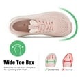 thumbnail image 4 of SUYSTEX Wide Toe Box Shoes Women Arch Support Wide Sneakers for Running Walking Athletic Running Orthopedic Plantar Fasciitis Workout with Thick Cushion Zero Drop Sole Width Shoes, 4 of 7
