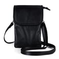 thumbnail image 1 of Bolso bandolera befen de cuero genuino negro para mujer, 1 of 9