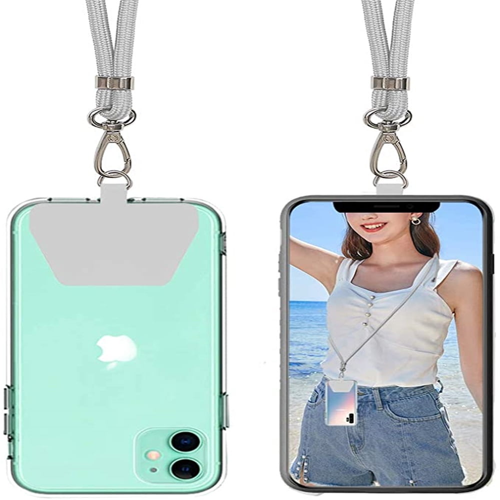 Kepooman Phone Lanyard, Neck Strap and Wrist Tether Key Chain Holder Universal for Phone Case Anchor with Adjustable Neck Strap, Grey Kepooman Phone Lanyard, Neck Strap and Wrist Tether Key Chain Holder Universal for Phone Case Anchor with Adjustable Neck Strap, Grey