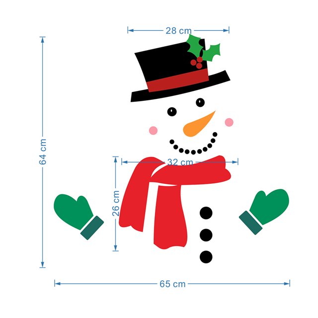 Pegatina magnética para refrigerador con expresión de muñeco de nieve navideño, decoración navideña, bricolaje, pegatina de pared impermeable para puerta de garaje con dibujos animados