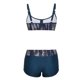 thumbnail image 3 of Traje de Baño de Dos Piezas para Mujeres Más Tamaño Alto Cintura sin Espalda Bikini Sexy Conjunto con Almohadillas Extraíbles, 3 of 5