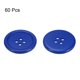 thumbnail image 3 of 60uds 40L Costura Botones 1"(25mm) Resina Redondo Plano 4 Agujeros Artesanía Botones para Coser Ropa y Bricolaje, Oscuro Azul, 3 of 5