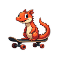 thumbnail image 4 of Cartoon Dragon Stickers, Waterproof Dragon Sticker for Water Bottle Laptop Phone Cases Planner Skateboard Luggage Helmet Party Favor Decor, Ideal for Adults Teens Teacher Rewards, 4 of 9