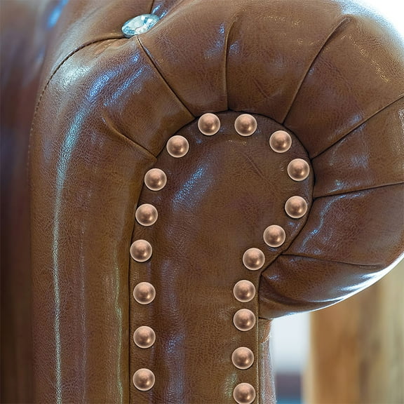 HOMEMAXS 20pcs Brass Upholstery Tacks For Furniture Decoration Sofa Tacks Upholstery Decorative Nail Heads For Wood Replacement Tacks For Furniture Upholstery Nails