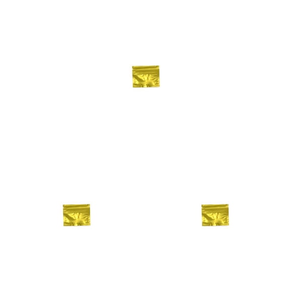 Injueey Paquete de 100 piezas Bolsa de papel de aluminio Envases de cosméticos Paquete Ziplock a prueba de fugas Bolsas Accesorio de envoltura Type1 NO1