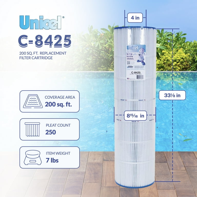 Unicel C-8425 Replacement 200 SqFt Pool Filter Cartridge