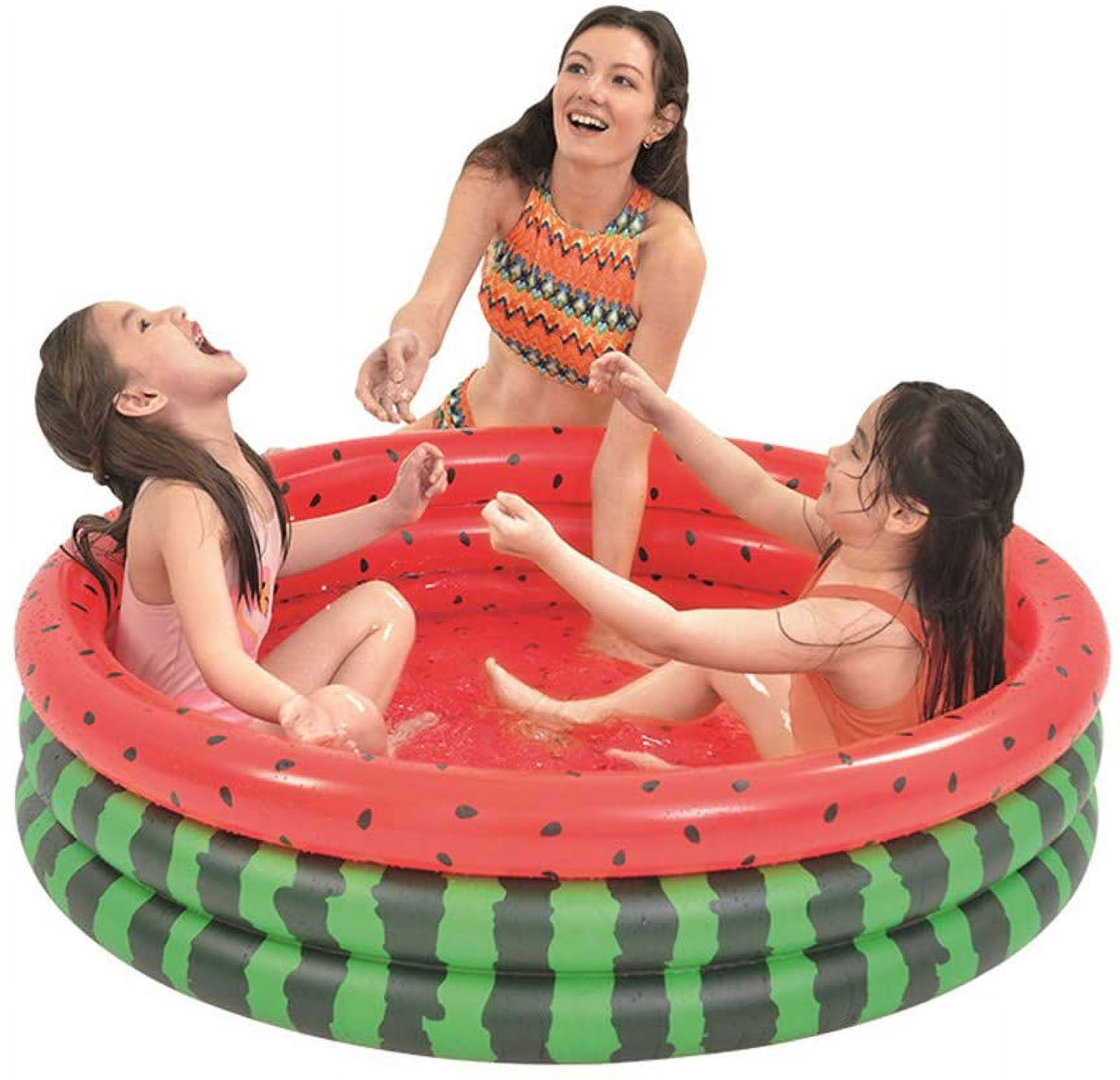 Inflatable Pools for Pool Parties for Little Kids, Boys & Girls with Various Size & Colors Summer Fun & Ball Pool by The Season Toys – Watermelon – 47in