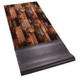 thumbnail image 2 of Custom Size Runner Rug Nature Hardwood Brown Cut to Size Rug Runner Customize Your Own Runner Rug, 2 of 9