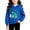 Y Blue, variant on DJDLJWCJ Little Girls Long Sleeve Hoodies Relaxed Fit Graphic Sweatshirt Stretch Soft Pull On Pullover Blue Size 1T