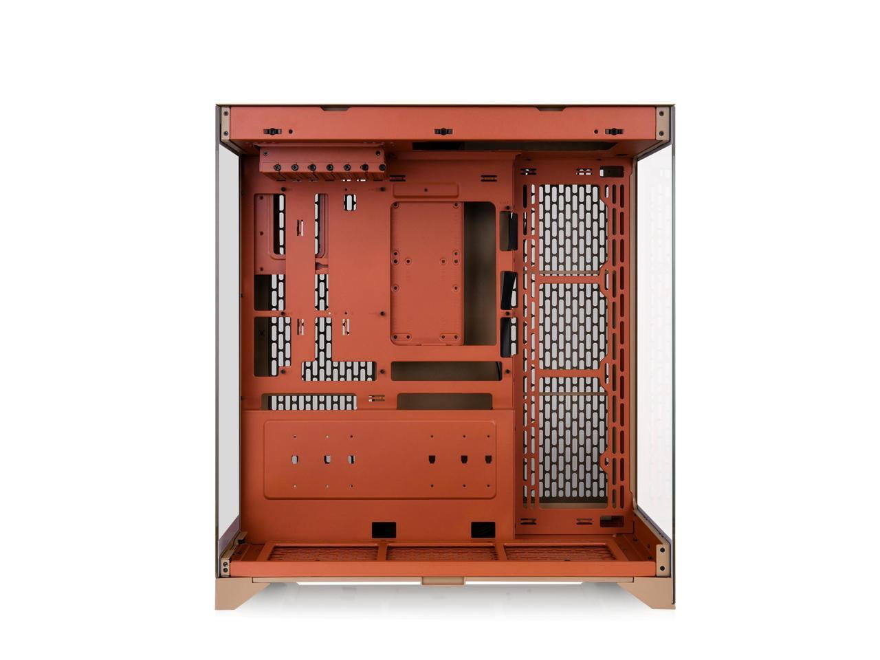 Thermaltake CTE E550 TG Gravel Sand Mid Tower ATX Case; 3 Tempered Glass Panels; Hidden-Connector Motherboard Support; Three-Way VGA Installations; Dual Chamber Design; CA-1Z8-00MGWN-00