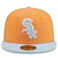 thumbnail image 2 of Men's New Era Orange/Light Blue Chicago White Sox Spring Color Basic Two-Tone 59FIFTY Fitted Hat, 2 of 5
