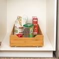 thumbnail image 4 of Household Essentials Glidez Bamboo and Steel Pull-Out/Slide-Out Storage Organizer for Under Cabinet Use - 1-Tier Design - Fits Standard Size Cabinet or Shelf, Natural, 4 of 10