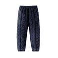 thumbnail image 2 of OGLCCG Girls Fuzzy Flannel Pants Elastic Waist Fleece Plush Loungewear Pants Winter Warm Fluffy Sleep Pants Size 2-11, 2 of 5