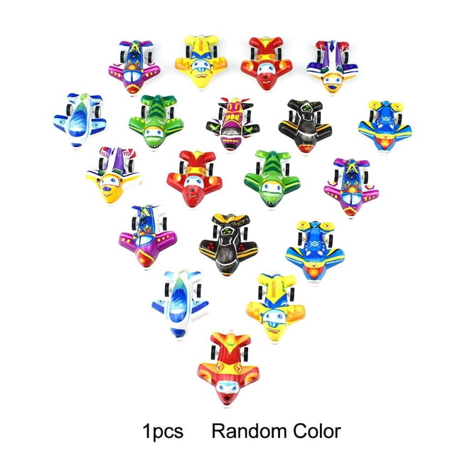 Dibujos animados de PVC Pull Back Power Kid Niños Avión de juguete Modelo de avión (1pc) Tmvgtek juguetes de los niños