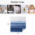 thumbnail image 4 of Navy Blue Ombre Cloth Napkins, Farmhouse Modern Gradient Washable and Reusable Dinner Napkins Set of 8, Table Napkin for Kitchen Party Birthday Wedding Hotel Housewarming 20"x20", 4 of 8