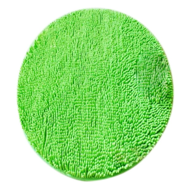Alfombra redonda antideslizante de microfibra para baño, absorbente, 60 cm de diámetro, color verde Dia. Los 60cm