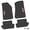 Black w/ Pink Insert, variant on Flextread Floor Mats for 18-24 Jeep Wrangler JL 2-Door - Mopar Licensed Factory Fit - Black w/ Red Jeep Insert - 100% Made in USA