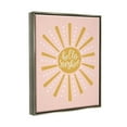 thumbnail image 3 of Stupell Industries Hello Sunshine Sun Rays Graphic Art Luster Gray Floating Framed Canvas Print Wall Art, Design by Nina Seven, 3 of 6