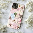 thumbnail image 5 of Pink Curious Monkey with Christian Christmas Phone Case, Bible Verse iPhone Cover, God Is Bigger Than Your Pain Faith Inspired Case for iPhone 16 15 14 13 12 11 Pro Max Plus Mini, 5 of 6