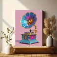 thumbnail image 6 of Vintage Gramophone Art Canvas Print，Vintage Decor for Living Room Bedroom Office Cafe Bar, 6 of 8