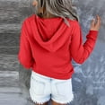 thumbnail image 4 of ZSQDM Under $20 Sweatshirts For Women Polyester,Spandex Women'S Hoodies & Sweatshirts Red Women'S Nylon Hoodie Xxl, 4 of 5