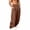 #154-Coffee, variant on Mineart Mens Wide Leg Trousers with Angled Hem Slight Flare Pants Casual Drawstring Elastic Waist Loose Fit Fall Long Trousers