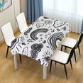thumbnail image 3 of Yayeee Tablecloths for Rectangular Tables 54 x 54 inch Party Table Cover, Clouds and Suns, 3 of 6