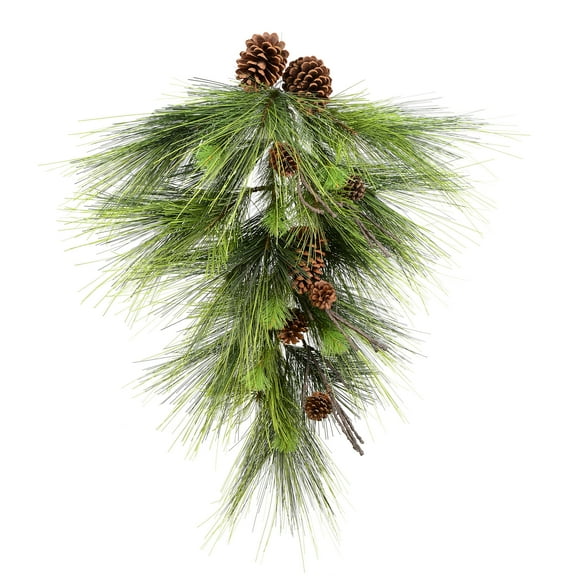 Vickerman 30" Boulder Pine Artificial Christmas Teardrop, Unlit