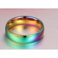 thumbnail image 3 of Stainless Steel Ring Durable Hypoallergenic Wedding Band European and American Design Individually Packed and Customizable Jewelry Gift for Men and Women, 3 of 6