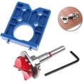 thumbnail image 1 of 35MM Hinge Jig Concealed Hinge Drill Bit Sets Drill Bit Drilling Marker Guide Tools for Cupboard Hinges and Mounting Plates,For Carpentry, 1 of 5