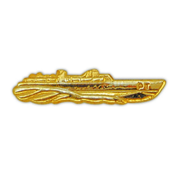 Eagle Emblems P15237 Pin - Ship, USN, P.T., Gold - 1.75 in.