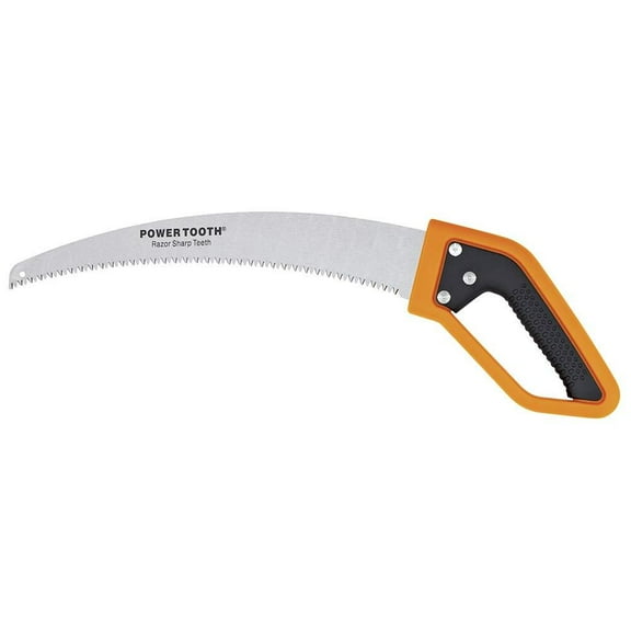 Fiskars 15” Power Tooth D-Handle Pruning Saw – Softgrip, Push/Pull Cutting Blade
