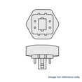 thumbnail image 5 of Satco S6756 - 42 watt; pin-based Compact Fluorescent; 4100K; 82 CRI; GX24q-4 (4-Pin) base, 5 of 5