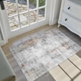 thumbnail image 1 of x Washable Area Rug for Living Room Bedroom Grey Neutral Carpet Low Pile Soft Thin Tapis Salon Abstract Modern Vacuumable Lightweight Large Throw Rug for Dining Room Kitchen, 1 of 7