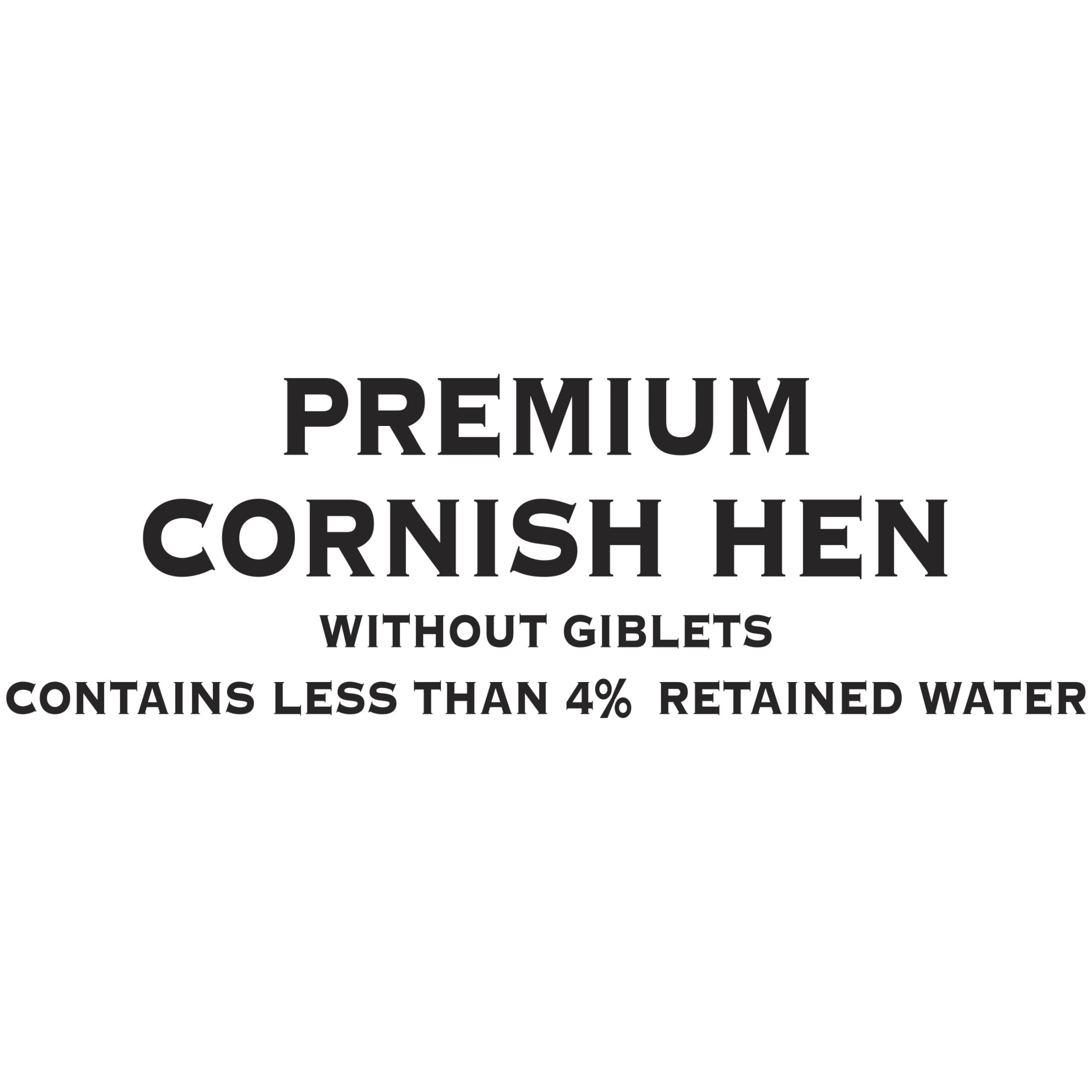 Tyson All Natural Premium Chicken Cornish Hen twin pack, 3.25 lb (Frozen)