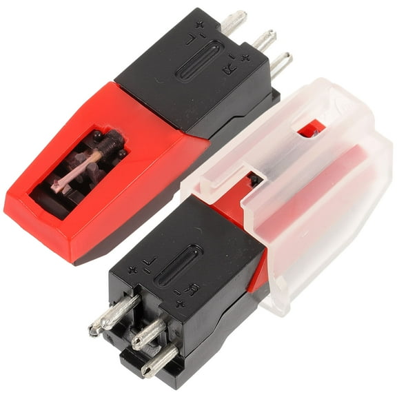 ifundom Turntable Needle Phonograph Stylus Replacement Red 2 Pieces Compatible with Record Players